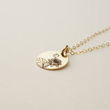 July Birth Flower Necklace