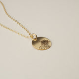 July Birth Flower Necklace