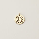 Vine Monogram Charm