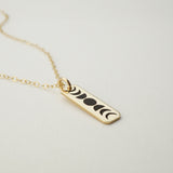 Moon Phase Mini Bar Necklace