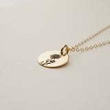 November Birth Flower Necklace